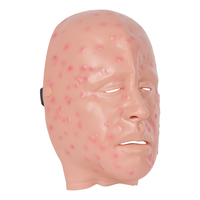 Masque anatomique en PVC pour démonstration de lésion faciale de la variole légère, pour l'enseignement scolaire avec simulation humaine réaliste