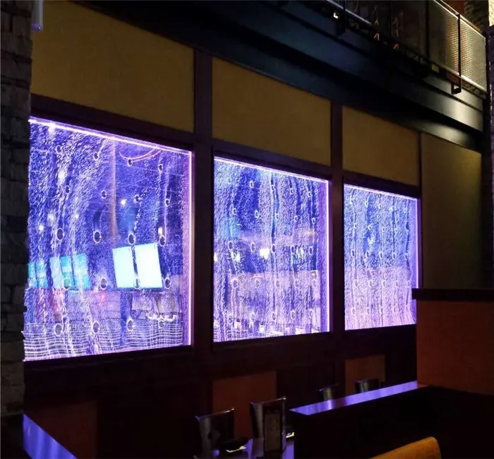 Комнатный фонтан с водяными пузырями, настенные/панельные экраны, разделительные перегородки