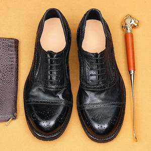Zapatos Formales de Cuero Genuino para Hombre con Bordado Retro, Diseño de Lujo para Negocios, Gran Venta, Cómodos, Suaves, Oxford Sin Cordones - Product Image 6