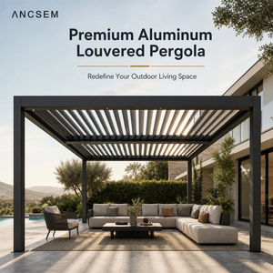 <span class=keywords><strong>Pergola</strong></span> <span class=keywords><strong>Bioclimatique</strong></span> ANCSEM en Aluminium à Toit Réglable, Autoportante, pour Jardin et Terrasse – Vente Chaude <span class=keywords><strong>Usine</strong></span> - Product Image 2