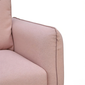 Sofá de 3 Plazas con Respaldo Acolchado, Tapizado en Color Rosa Personalizado, de Alta Calidad Directo de Fábrica, para Hogares Contemporáneos - Product Image 5