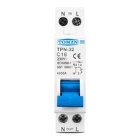 Mini Interruptor Automático de CC de 1P 125A 250V para Sistema Fotovoltaico, Curva C, Interruptor Principal de Batería, Montaje en Riel DIN
