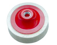 Roue de polissage en feutre de laine pour carrosseries de voitures et sols en marbre Disque de polissage personnalisable OEM pour le meulage du tampon de disque en feutre de laine