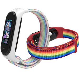 <span class=keywords><strong>Para</strong></span> Xiaomi <span class=keywords><strong>5</strong></span> 4 3 <span class=keywords><strong>correa</strong></span> de deporte de moda Nylon bucle reloj inteligente <span class=keywords><strong>Mi</strong></span> banda <span class=keywords><strong>5</strong></span>/ - Product Image 5