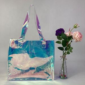 Sac de sport imperméable à l'eau avec poches en PVC Sac fourre-tout avec fermeture à glissière Sacs en plastique transparent Pvc transparent - Product Image 2