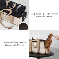 Sac de transport respirant pour animaux de compagnie, approuvé par les compagnies aériennes, pour chiots, chats et petits chiens, avec bandoulière