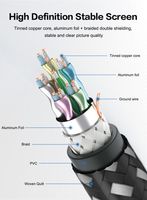 Professionnel 1M 2M 3M 5M Micro Convertisseur Audio Câble Adaptateur 1.4V DP Câble Haute Qualité Vidéo & Audio