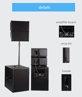 Système de sonorisation professionnel extérieur alimenté par courant, classe D, 10 pouces, système de ligne active avec module d'amplification numérique DSP