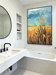 Peintures décoratives modernes à texture de sable, décoration de <span class=keywords><strong>salon</strong></span>, peintures à l'huile, décoration de salle de lecture - Product Image 2