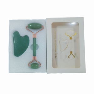 Set de Rodillo Facial y Gua Sha de Aventurina Verde Natural con Caja de Color, Regalo Promocional para el Cuidado de la Piel - Product Image 5