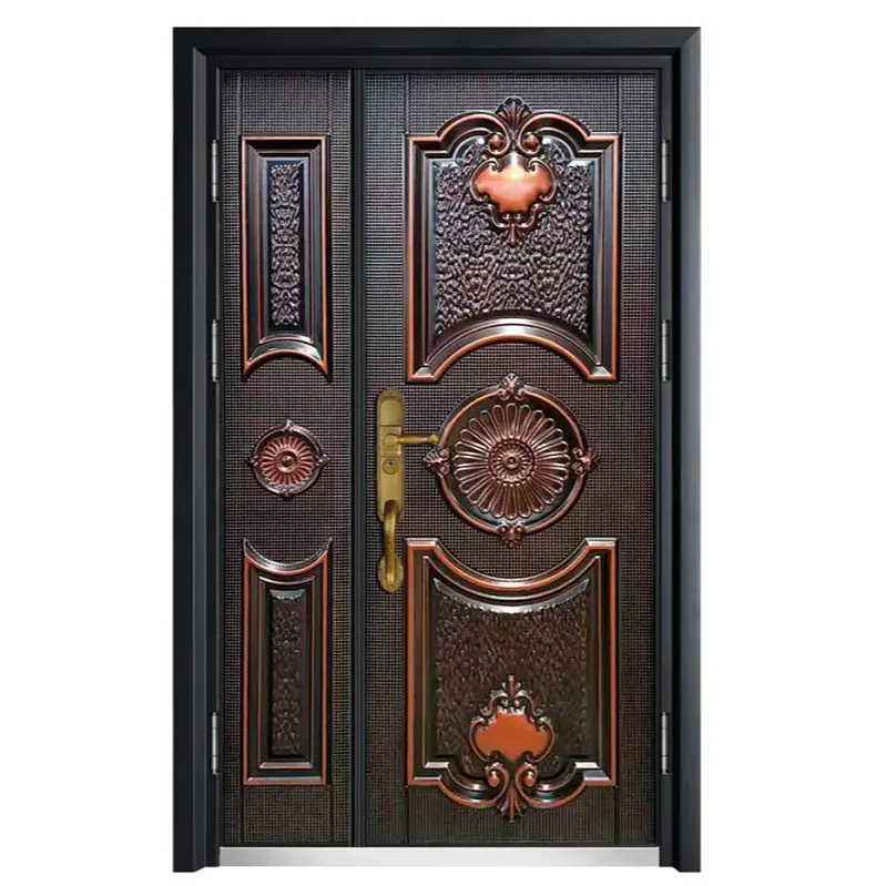 Cina produttore di Design moderno filippine a prova di proiettile porte di sicurezza in alluminio porta di sicurezza porta d'ingresso porta di sicurezza