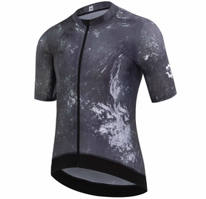 Maillot <span class=keywords><strong>de</strong></span> cyclisme unisexe à manches courtes, respirant, <span class=keywords><strong>de</strong></span> qualité supérieure, vente en gros, logo personnalisé haut <span class=keywords><strong>de</strong></span> gamme pour les événements <span class=keywords><strong>de</strong></span> <span class=keywords><strong>course</strong></span>, les trajets quotidiens - Product Image 2