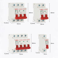 Disjoncteur miniature 1-4p C16 MCB 50A AC CE pour systèmes électriques résidentiels et commerciaux