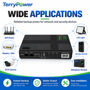 במלאי ספק כוח גיבוי מיני UPS 18W 20000mAh 5V 9V <span class=keywords><strong>12V</strong></span> 24V POE עבור ראוטר WiFi מודם ONU מצלמת CCTV - Product Image 4