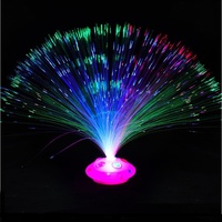 Vente flash : Lampe à fibres optiques LED en forme de fleur, lumière colorée pour les fournitures de fête néon