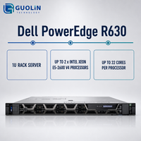 Serveur Rackable 1U Dell PowerEdge R630 8 Baies pour Charges de Travail de Base de Données d'Entreprise avec IDRAC8 et Double Processeur Intel Xeon E5-2630 V3