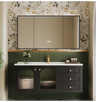 Set Kabinet Kamar Mandi Gaya Eropa Terlaris, Rak Dinding, Wastafel Terpasang