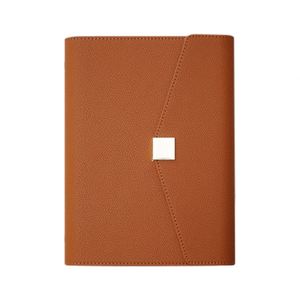Eco-Friendly Custom Logo <b>A5</b> PU Leather Business Notebook Professional Executive Organizer Square Clasp Journal <b>Diary</b> Planner - Product Image 2