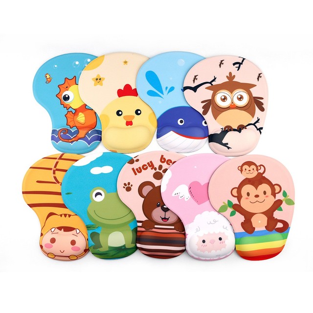 Custom Full Printed Ergonomic Gel Mouse Pad with Wrist Rest Excel Waterproof Blank Sublimation Fabric Mouse Pad Manufacturer