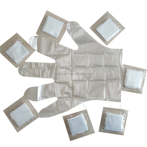 Gants jetables en PE pliables en plastique HDPE de qualité alimentaire, emballés individuellement (1 paire/sac), vente en gros d'usine - Product Image 6