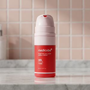 Sérum à bulles de collagène rose PDRN Medicube 95 ml, sérum hydratant raffermissant au collagène pour le visage - Product Image 2