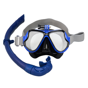 Máscara de Snorkel Completa para Adultos con Soporte para Cámara, Cristal Templado, Silicona, Gafas de Buceo, Set de Snorkel - Product Image 2