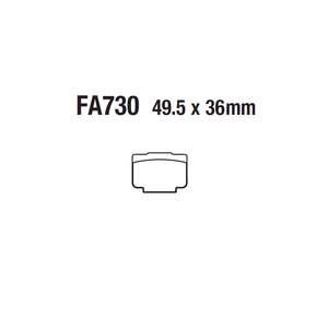 Plaquettes <span class=keywords><strong>de</strong></span> <span class=keywords><strong>frein</strong></span> à <span class=keywords><strong>disque</strong></span> avant et arrière en cuivre fritté FA730 pour BMW <span class=keywords><strong>BREMBO</strong></span> P2/30 XA1J040 - Product Image 4