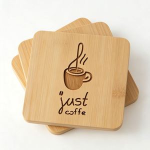 Posavasos de Corcho Personalizados - Redondos y Cuadrados, Resistentes al Calor, Reutilizables, para Cocina, Restaurantes, Estilo Minimalista - Product Image 4