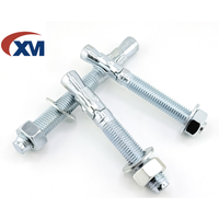 Ancre à coin en acier au carbone galvanisé, boulon d'expansion avec écrou hexagonal et rondelle – Fourniture directe usine