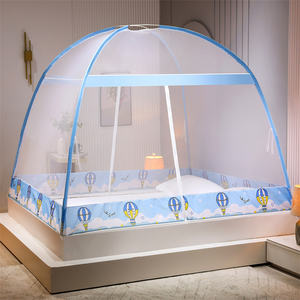 Tienda de campaña con <span class=keywords><strong>mosquitera</strong></span> emergente para camas, diseño plegable contra picaduras de mosquitos con fondo de red para viajes de bebés y adultos - Product Image 6