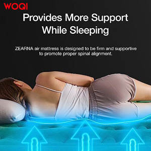 Портативная плюшевая надувная кровать, водонепроницаемая и влагостойкая со встроенным насосом - Product Image 4