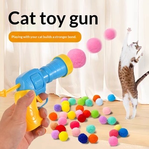 Divertenti Pistole Giocattolo Interattive in Plastica per Gatti per un Gioco Coinvolgente - <span class=keywords><strong>Lancio</strong></span> Sicuro e Delicato e Attrezzatura Resistente per il Divertimento degli Animali Domestici - Product Image 2