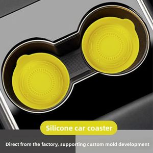 Cross-border New Car Cup Mat Silicone <b>coaster</b> Heat-resistant Non-slip Waterproof; In-car Silicone <b>Drink</b> <b>coaster</b> Modern - Product Image 2