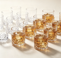 Verre à whisky, tequila, rhum, vodka, liqueur, vin, avec motif personnalisé imprimé à l'écran, style rétro, et boîte d'emballage
