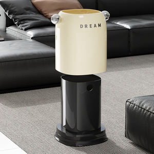 Vintage Style Trash Can 4L Cylindrical Double Handle Indoor Bathroom Office Storage Bin - Product Image 1