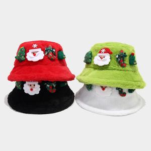 Chapeaux de Noël en fausse fourrure moelleuse pour hommes, femmes et unisexe, chapeaux de <span class=keywords><strong>pêcheur</strong></span> en fourrure moelleuse, chapeau de bonhomme de neige pour le nouvel an - Product Image 6
