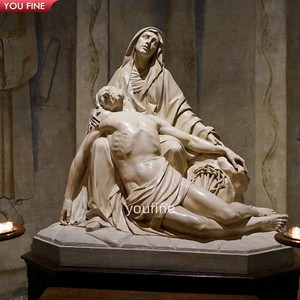 Iglesia personalizada decoración religiosa estatua de mármol Marí<span class=keywords><strong>a</strong></span> y Jesús - Product Image 2