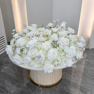 Arrangements floraux de table transfrontaliers de haute qualité, centres de table de mariage, boules de fleurs, ensembles de vases et chandeliers, couronnes de fleurs en soie - Product Image 3