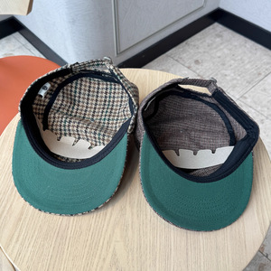 Mới hợp thời trang Mỹ phong cách cổ điển Flat-Top kẻ sọc Thư Thêu Mũ bóng chày đường phố báo in Casual flat-brimmed hat - Product Image 5