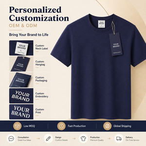 เสื้อยืดโลโก้สั่งทำ OEM ODM พรีเมียม 190 GSM ผ้าผสมไลโอเซลล์และคอตตอน ระบายอากาศได้ดี เสื้อยืดเรียบๆ แบบยูนิเซ็กส์ ไซส์ใหญ่พิเศษ S-4XL ขายส่ง - Product Image 5