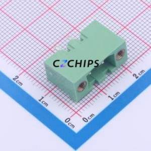 2ETYVM-5.0-02P-14-100AH Plug-in Terminal Block Through hole,P=5mm Connector Board-to-Board / Socket Closed Screw Fixing 1x2P 5mm - Product Image 1