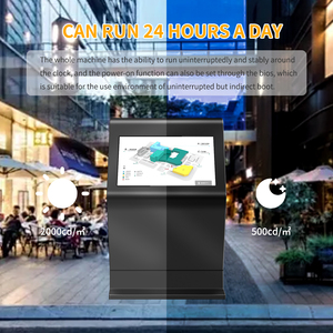 Ngoài trời ngang máy quảng cáo hiển thị truy vấn tương tác cảm ứng Totem sàn cơ sở LCD ngoài trời tất cả trong một kiosk tương tác - Product Image 6