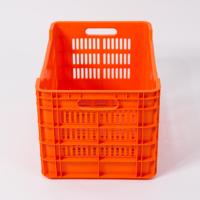 Agriculture Récolte Baksets Paniers De Fruits Conteneurs De Stockage Heavy Duty Empilable Ventilé Transport Mobile Totes Caisses En Plastique