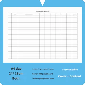 Libro de Registro de Cambio de Turno Personalizado para Recepción de Hotel, Caja Registradora, Uso en Farmacias - Papel de Doble Adhesivo, Modelo Confidencial - Product Image 3