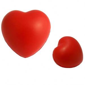 Pelota Antiestrés con forma de corazón para apretar con logotipo personalizado, pelota Antiestrés con forma redonda, pelota para aliviar el estrés de PU, juguete con logotipo - Product Image 4
