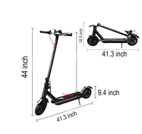 Trottinette électrique portable à 2 roues, sans balais, 350W, étanche, en alliage d'aluminium, contrôlée par application, pour adultes, pneus de 8,5 pouces, 21-30 km/h, 150 kg