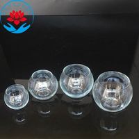 Prix usine de nombreuses tailles de décorations d'aquarium de réservoir de poissons en verre Vase en verre de fleur claire pot de bougie en verre rond