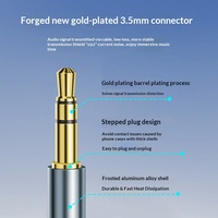 Adaptador USB a Tipo C de 3.5mm con Chip DAC, Conductor de Cobre Puro, Conector Chapado en Oro para iPhone y Altavoces de Coche