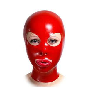 Masque à Capuche en <span class=keywords><strong>Latex</strong></span> Unisexe avec Trou de Bouche Ouverte Couvre-chef pour Femme Masque Complet pour Homme <span class=keywords><strong>Cagoule</strong></span> à Capuche pour Jeu de Rôle Costume Couvre-chef en <span class=keywords><strong>Latex</strong></span> - Product Image 2