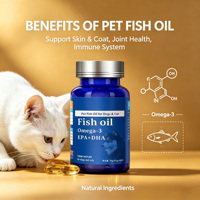 Capsules d'huile de poisson Guihe EPA+DHA pour chiens et chats - Doux pour le système digestif, absorption rapide, améliore l'immunité et la santé des articulations